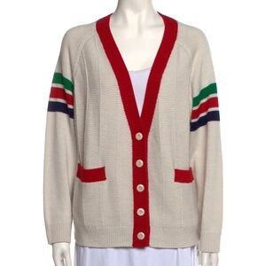 The Great Striped Plunge Neckline Sweater Size: XS